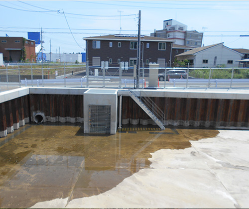 つくば市内雨水調整池